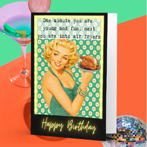 Funny Retro Birthday Card Best Friend-Sassy-Fun