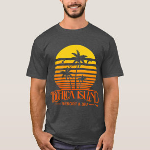 Funny Retro Bohica Island Resort And Spa Veteran T-Shirt