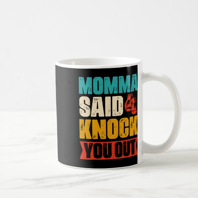 Funny Retro Boxing Quote  Coffee Mug (Right)