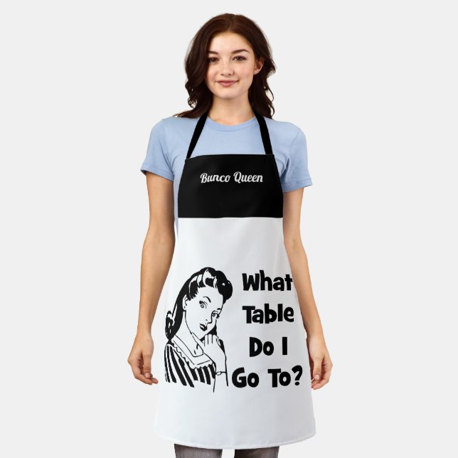Funny Retro Bunco  Apron (Worn)