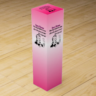 Funny Retro Bunco Gift Wine Box