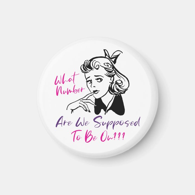 Funny Retro Bunco Player Magnet (Front)