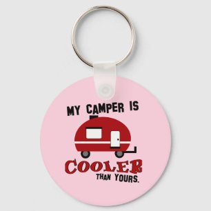 Funny Retro Camper Keychain