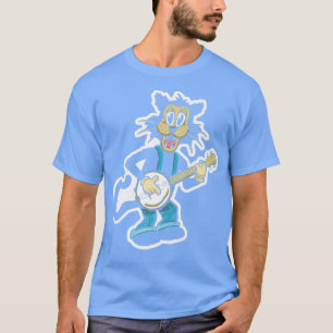 Funny Retro Cat Banjo Picker Vintage Cartoon Cute T-Shirt