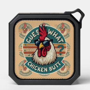 Funny Retro Chicken Butt Joke Design Bluetooth Speaker