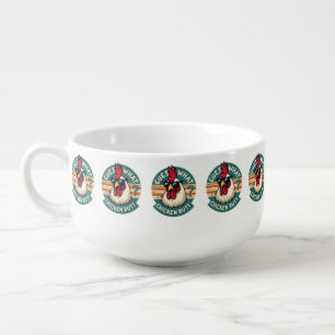  Funny Retro Chicken Butt Joke Design Soup Mug