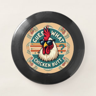 Funny Retro Chicken Butt Joke Design Wham-O Frisbee