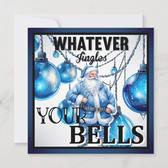 Funny Retro Christmas Holiday Card (Front)