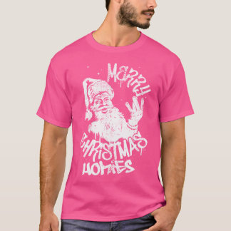 Funny Retro Christmas Homies Westside West Coast H T-Shirt