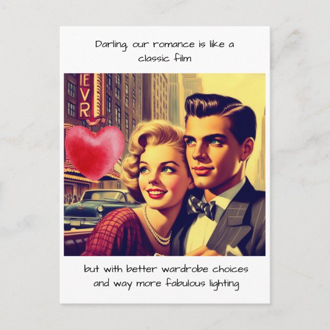 Funny Retro Comic Postcard (Front)