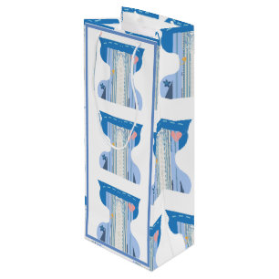 Funny Retro Corset Bustier Wine Gift Bag