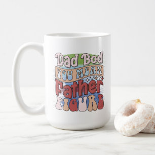 Funny retro Dad bod word art Coffee Mug