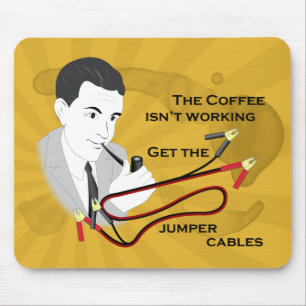 Funny Retro Dad Coffee Saying Mousepad