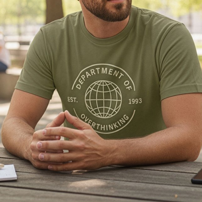 Funny Retro Department of Overthinking Introvert T-Shirt (Creator Uploaded)