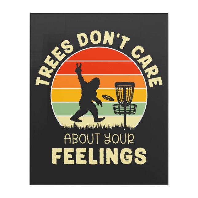 Funny Retro Disc Golf Design | Frisbee Lovers Acrylic Print (Front)
