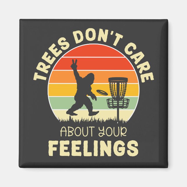 Funny Retro Disc Golf Design | Frisbee Lovers Magnet (Front)