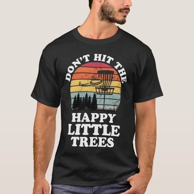 Funny Retro Disc Golf Frisbee Golfing Player Sport T-Shirt (Front)