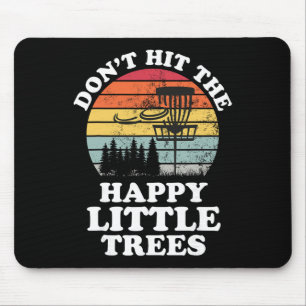 Funny Retro Disc Golf Golfing Player Frisbee Lover Mouse Pad