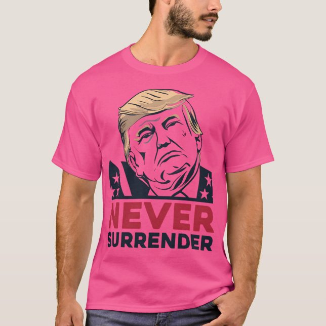 Funny Retro Donald Mugshot Free Trump America Pres T-Shirt (Front)