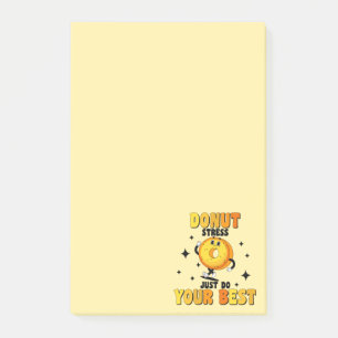 Funny Retro Donut motivational Quote Post-it Notes