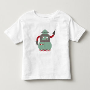Funny Retro Driller Robot Toddler T-shirt