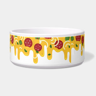 Funny Retro Dripping Pizza Cheese Keto Party Bowl