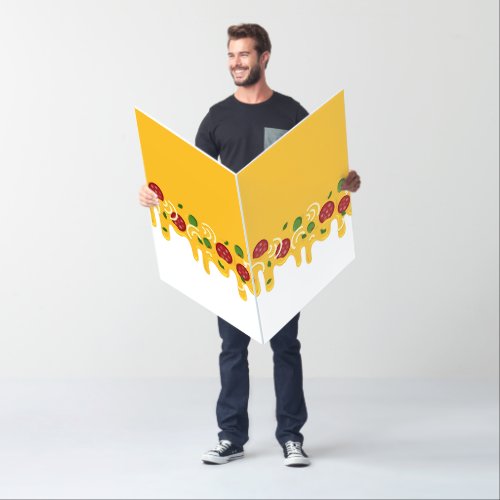 Funny Retro Dripping Pizza Cheese Keto Party Card