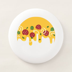 Funny Retro Dripping Pizza Cheese Keto Party Wham-O Frisbee