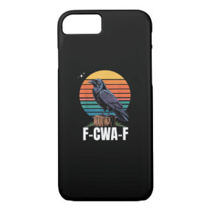 Funny Retro F-Caw-F Bird Crow Crow Bird iPhone 8/7 Case