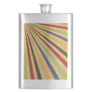 Funny Retro Grunge Rays + your idea Flask