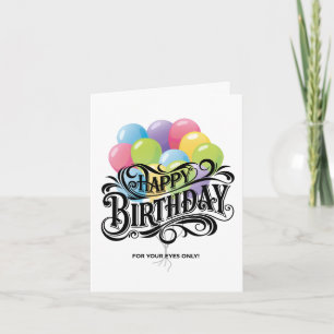 Funny Retro Happy Birthday Card Do Me A Favor