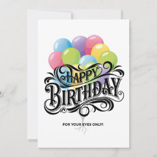 Funny Retro Happy Birthday Card Do Me A Favor