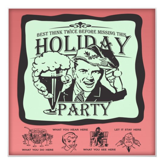 Funny Holiday Party Invitations 5