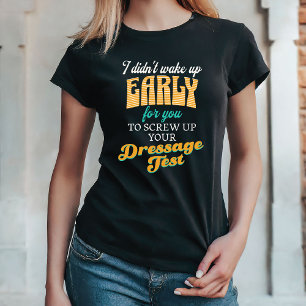 Funny Retro Horse Trainer Dressage Show Equestrian T-Shirt