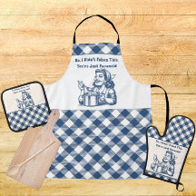 Funny Retro Housewife Apron Cooking Humor