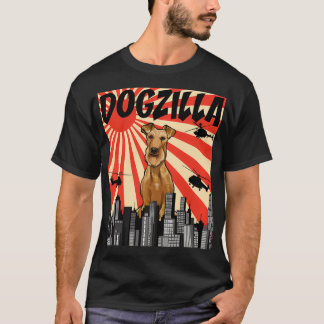 Funny Retro Japanese Dogzilla Irish Terrier Pullov T-Shirt