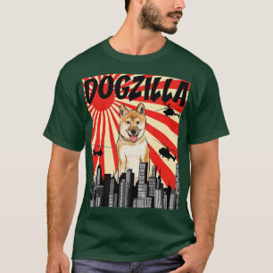 Funny Retro Japanese Dogzilla Shiba Inu T-Shirt