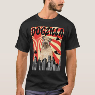 Funny Retro Japanese Dogzilla Soft Coated Wheaten T-Shirt