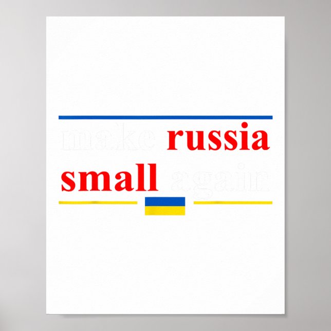 Funny Retro Make Russia Small Again  Poster (Front)