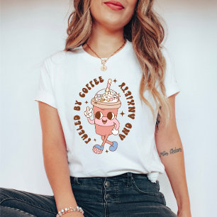 Funny Retro Mental Health Quote Fueled by Anxiety T-Shirt