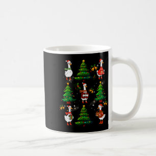 Funny Retro Merry Goosemas Christmas Silly Goose X Coffee Mug