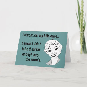 Funny Retro Mom Greeting Card