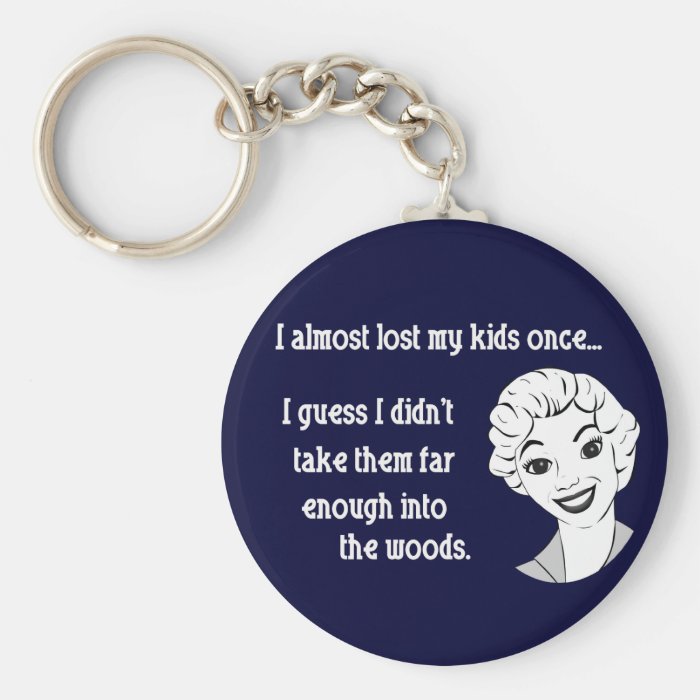 Funny Retro Mom Keychain