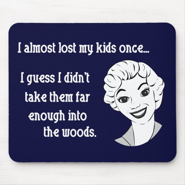 Funny Retro Mom Mousepad (Front)