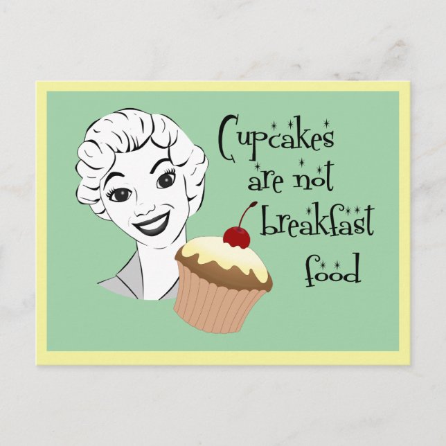 Funny Retro Mom Saying Postcard (Front)