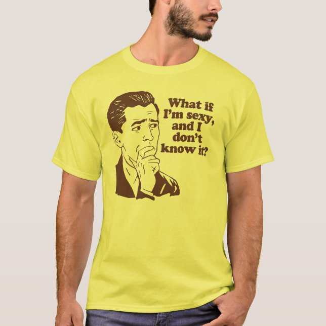 Funny Retro Parody Humor T-Shirt (Front)