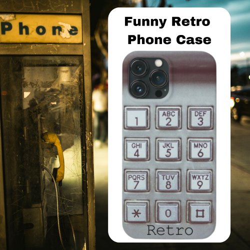 Funny Retro Payphone iPhone 13 Pro Max Case