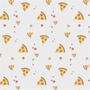Funny Retro Pepperoni Pizza Minimalist Pattern Sticker