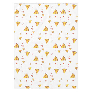 Funny Retro Pepperoni Pizza Minimalist Pattern Tablecloth