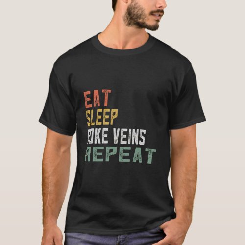 Funny Retro Phlebotomist Gifts For Women Poke T_Shirt